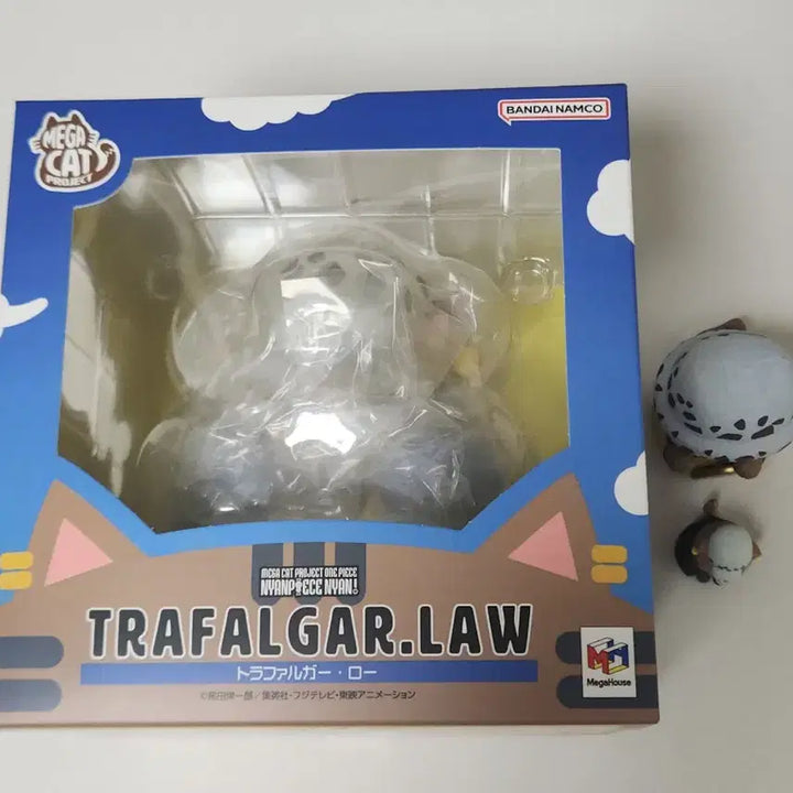 [BUNJANG] Trafalgar Law Nyangpiece Big Megacat Bundle Set (3 Types) / [일괄 3종] 원피스 트라팔가 로우 냥피스 빅 메가캣