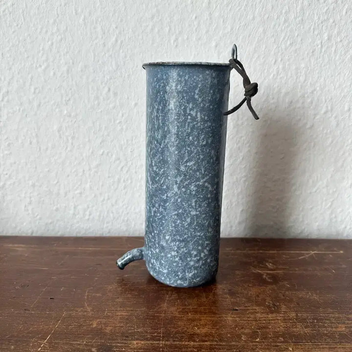 [BUNJANG] French Vintage Blue Enamelware Wall Planter / 프랑스)빈티지 블루 법랑 벽걸이