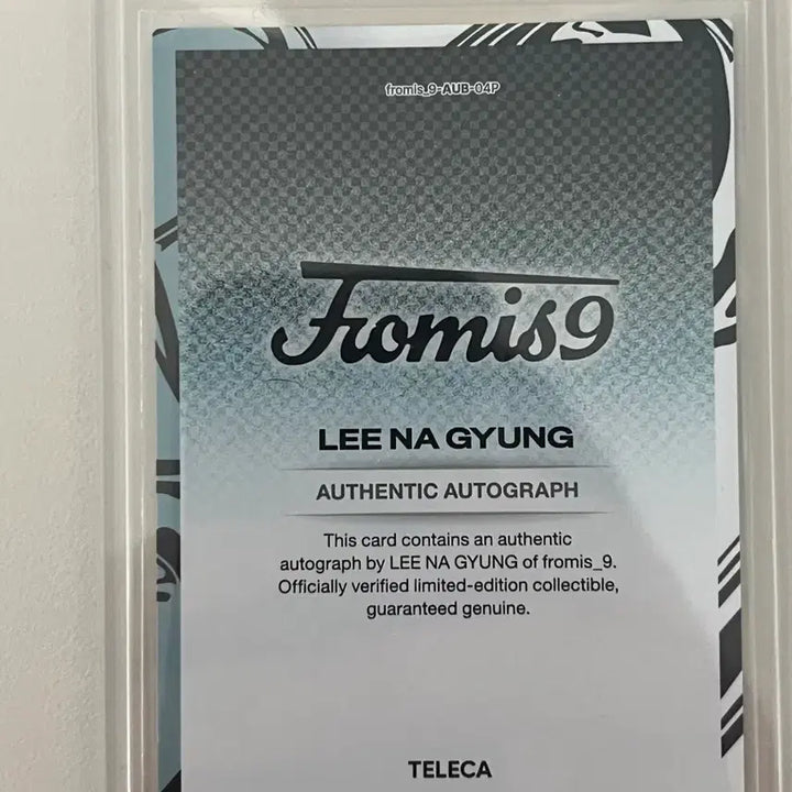 [BUNJANG] fromis_9 Lee Nagyung 33ea Limited Auto Card / 프로미스나인 테레카 이나경 33장 한정 오토카드