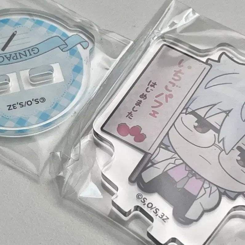 [BUNJANG] Gintama SanJyo 3Z Ginpachi Gintoki Animate Cafe Collaboration SD Acrylic Stand / 은혼) 삼젯 3Z 긴파치 긴토키 애니메이트 카페 콜라보 SD 아크릴