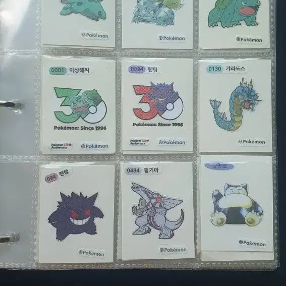 [BUNJANG] Pokemon Stickers Binder Set / 포켓몬띠부실