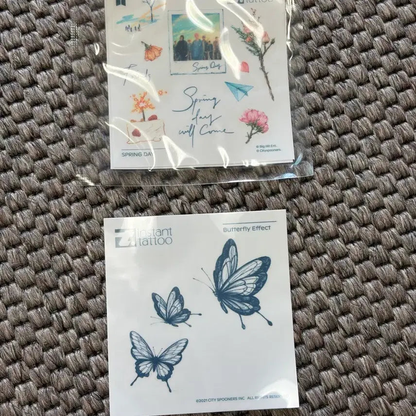 [BUNJANG] BTS Instant Tattoo Set / BTS 방탄소년단 인스턴트 타투 4종