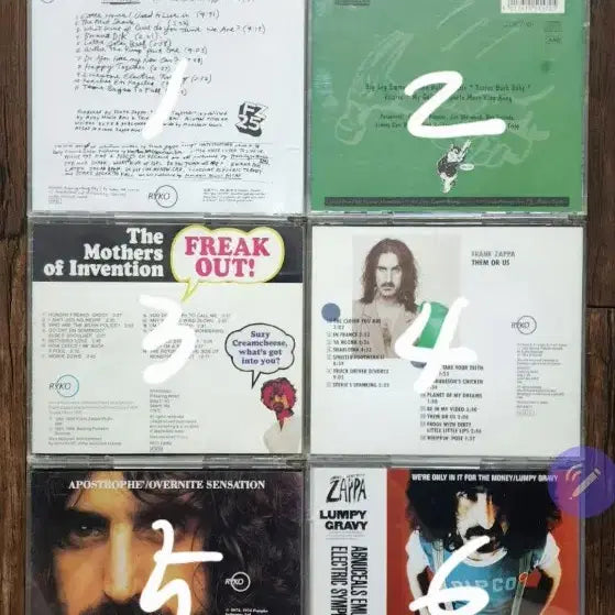 [BUNJANG] Frank Zappa Rykodisc Castle Official Bootleg Vinyl Records / Frank zappa 장당 18000원 nm+