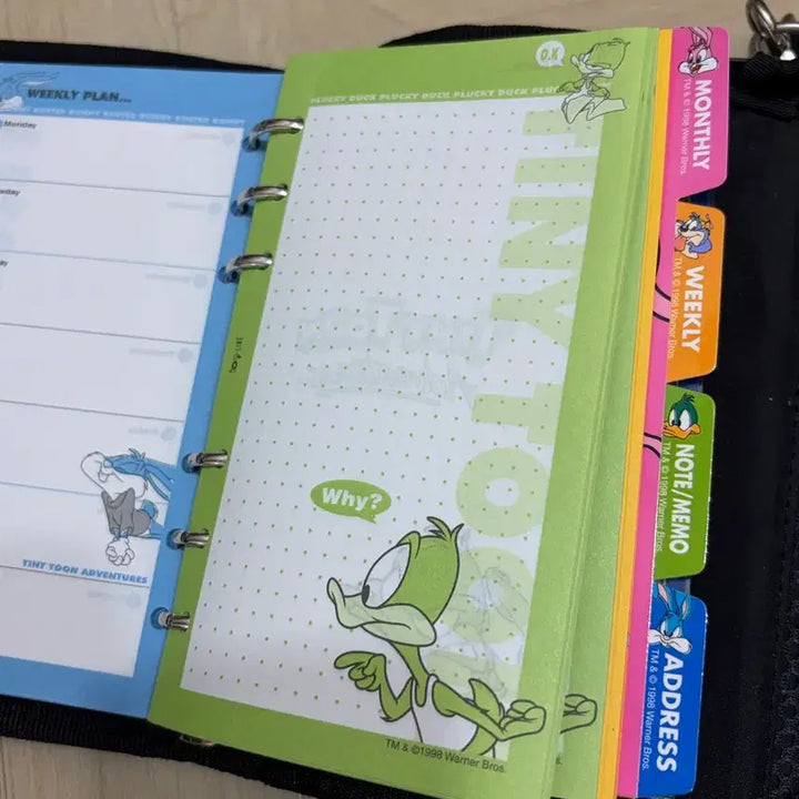 [BUNJANG] Looney Tunes 6-Ring Diary / 고전문구 루니툰 6공 다이어리