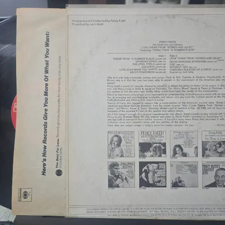 [BUNJANG] Percy Faith Love Theme from "Romeo and Juliet" LP Vinyl Record / Percy Faith_Love Theme Romeo &amp; Juliet_LP