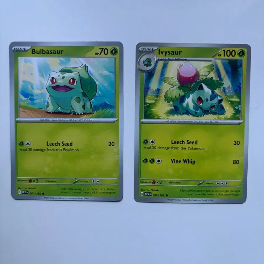[BUNJANG] Pokemon International Version Bulbasaur &amp; Ivysaur Cards / 포켓몬스터 북미판 이상해씨, 이상해풀