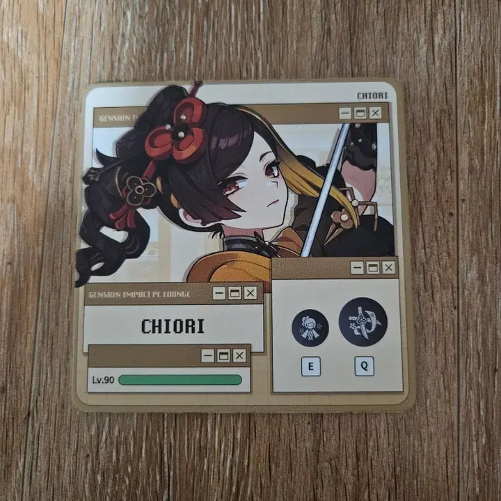 [BUNJANG] Genshin Impact PC Lounge Chiori Coaster / 원신 pc라운지 치오리 엽서 + 코스터 + 오마모리 굿즈