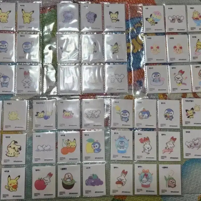 [BUNJANG] Pokemon Bread Stickers Full Set / 포켓몬 띠부씰 포켓피스 전종 개봉 미개봉 판매