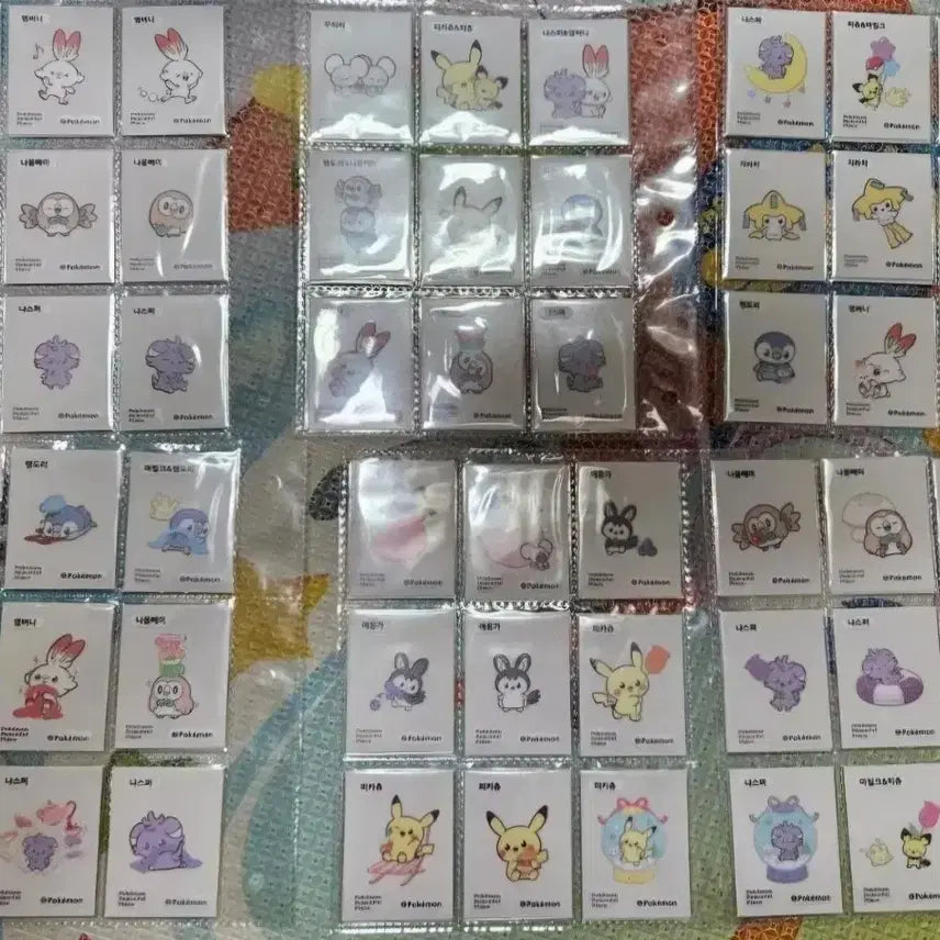 [BUNJANG] Pokemon Bread Stickers Full Set / 포켓몬 띠부씰 포켓피스 전종 개봉 미개봉 판매