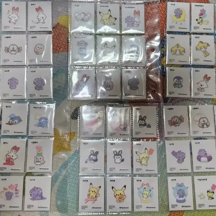 [BUNJANG] Pokemon Bread Stickers Full Set / 포켓몬 띠부씰 포켓피스 전종 개봉 미개봉 판매