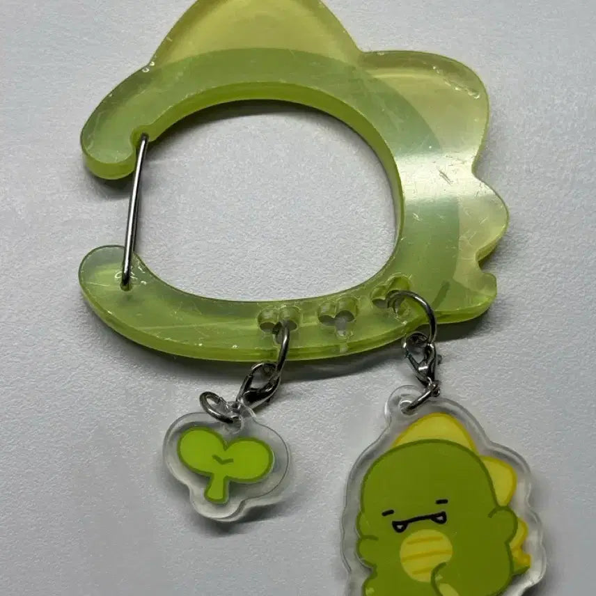 [BUNJANG] Pixelie Dinosaur Acrylic Keychain / 픽셀리 공룡 아크릴 키라비너