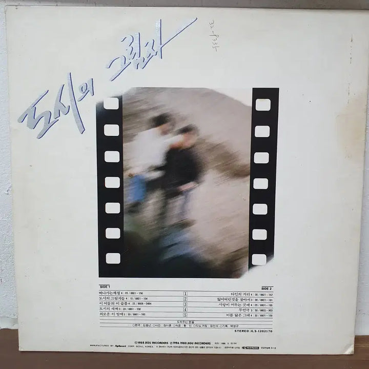 [BUNJANG] 1988 "The Shadow of the City" / "Dew of the Dark" LP / 도시의 그림자 LP 1988. 이어둠의 이슬픔