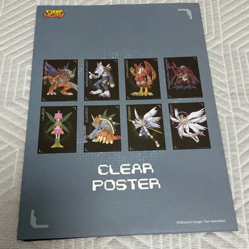 [BUNJANG] Digimon Adventure Angewomon Clear PET Poster A3 / 디지몬 어드벤처 엔젤우몬 클리어 A3 pet 포스터 가트몬 나리