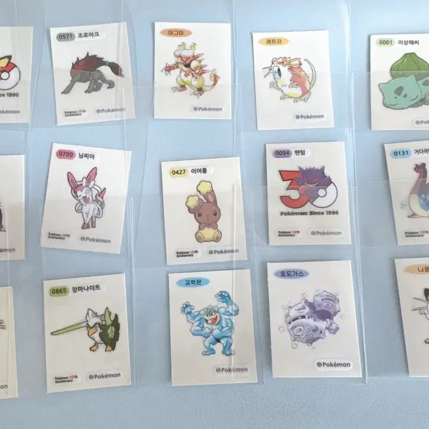[BUNJANG] Pokemon Stickers / 포켓몬 띠부씰