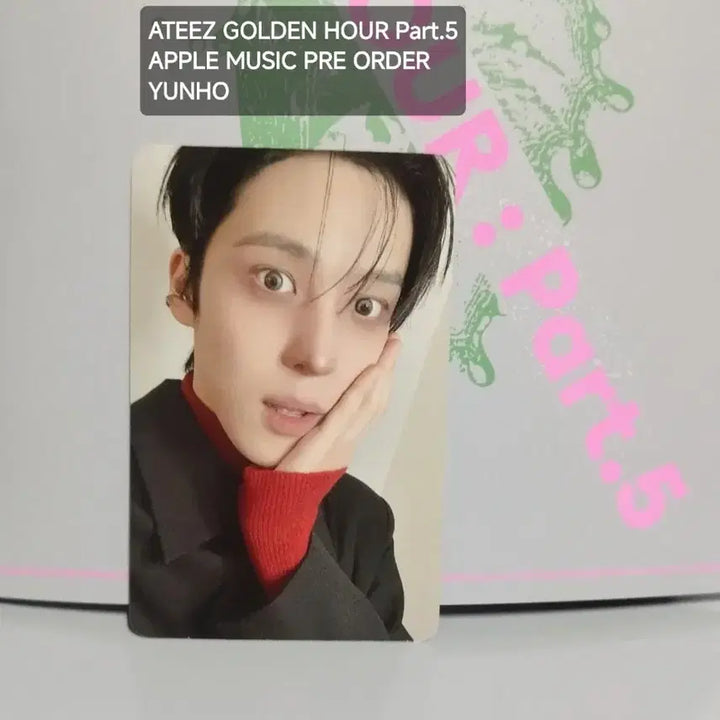 [BUNJANG] ATEEZ Yunho Golden Hour : Part.5 Apple Music Photocard / 에이티즈 애플뮤직 어머나 윤호