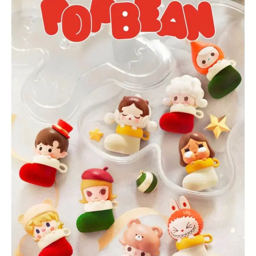 [BUNJANG] Pop Mart Pop Bean Christmas Socks Series Set / 팝마트 팝빈 크리스마스 양말 시리즈 세트