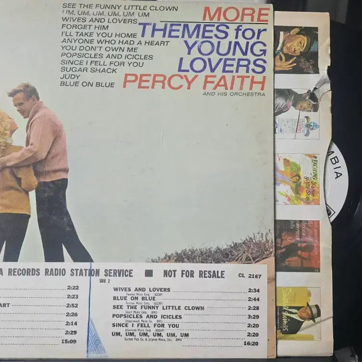[BUNJANG] Percy Faith &amp; His Orchestra More Themes for Young Lovers LP / Percy Faith_More Themes Young Lovers_LP