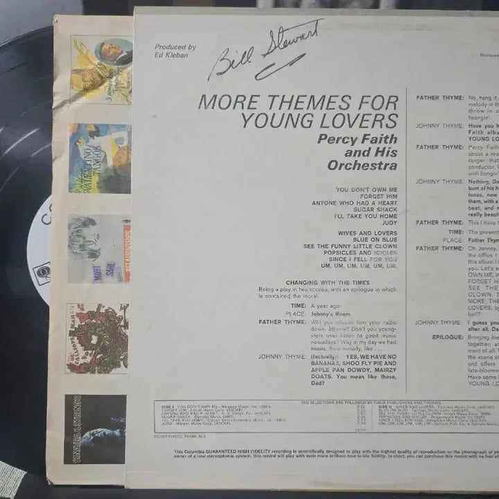 [BUNJANG] Percy Faith &amp; His Orchestra More Themes for Young Lovers LP / Percy Faith_More Themes Young Lovers_LP