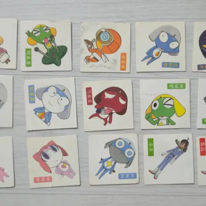 [BUNJANG] Sgt. Frog (Keroro) Old Version Sticker Bundle Set / 개구리 중사 케로로 구버전 띠부씰 일괄 판매