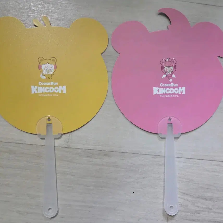 [BUNJANG] Cookie Run Cream Puff Cookie Snapdragon Cookie Fan Set / 쿠키런 생크림담비 쿠키 스냅드래곤 쿠키 부채