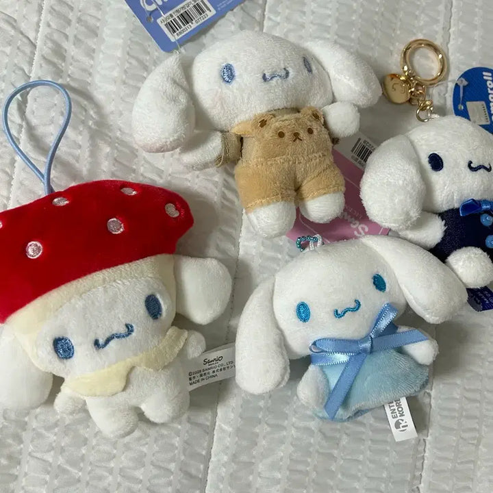 [BUNJANG] Sanrio Cinnamoroll Plush Toy Bundle Set / 산리오 시나모롤 인형 4종 일괄