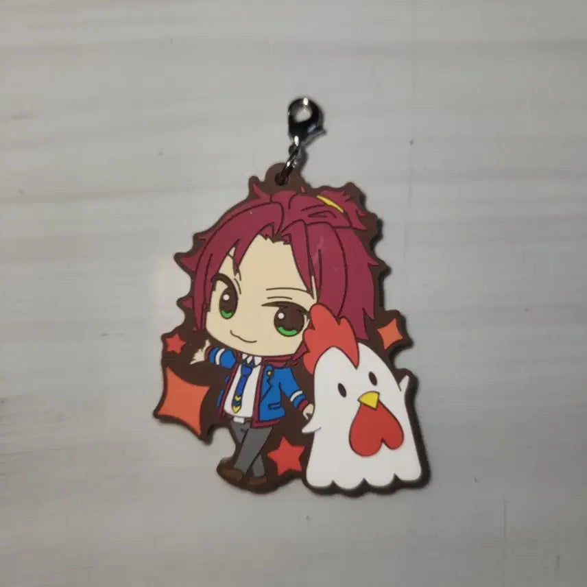 [BUNJANG] Ensemble Stars Mao Isara Lawson Trickstar Rubber Strap Keychain / 앙스타 이사라 마오 러버 스트랩 로손트릭스타키링라바고무닭