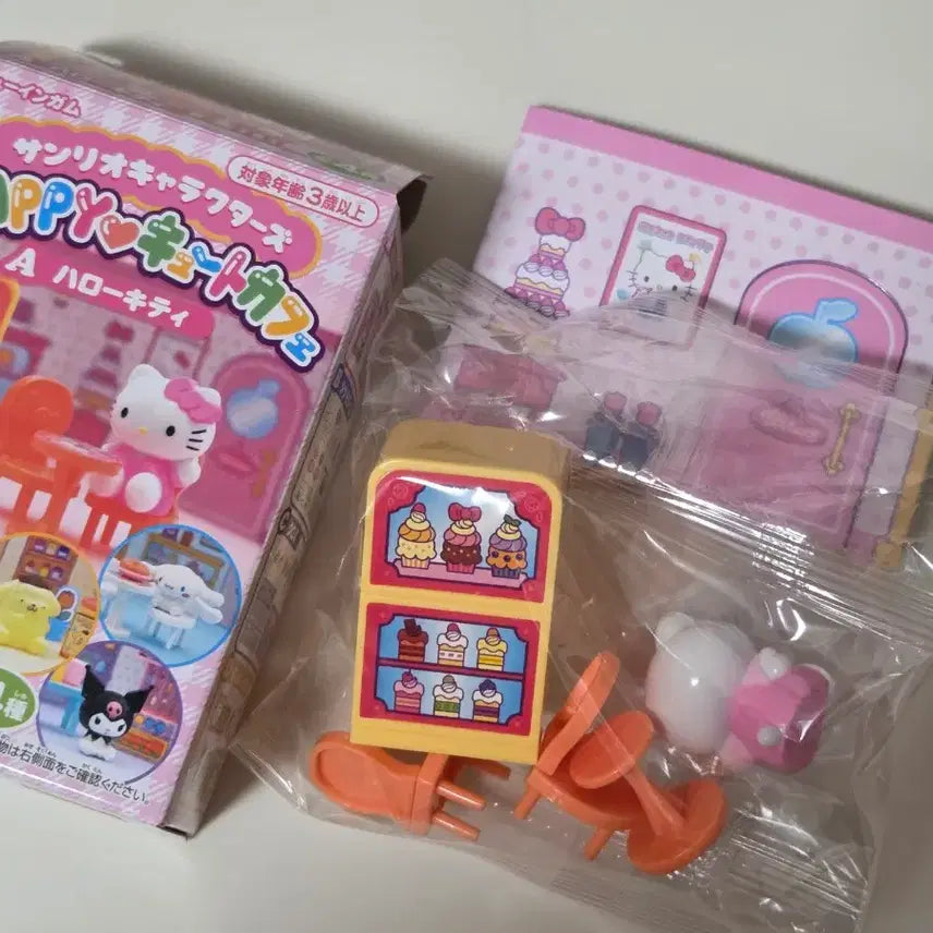 [BUNJANG] Sanrio Hello Kitty (Sealed) Rement Happy Cute Cafe Set A / (미개봉)고전 헬로키티 리멘트 해피큐트카페 A세트