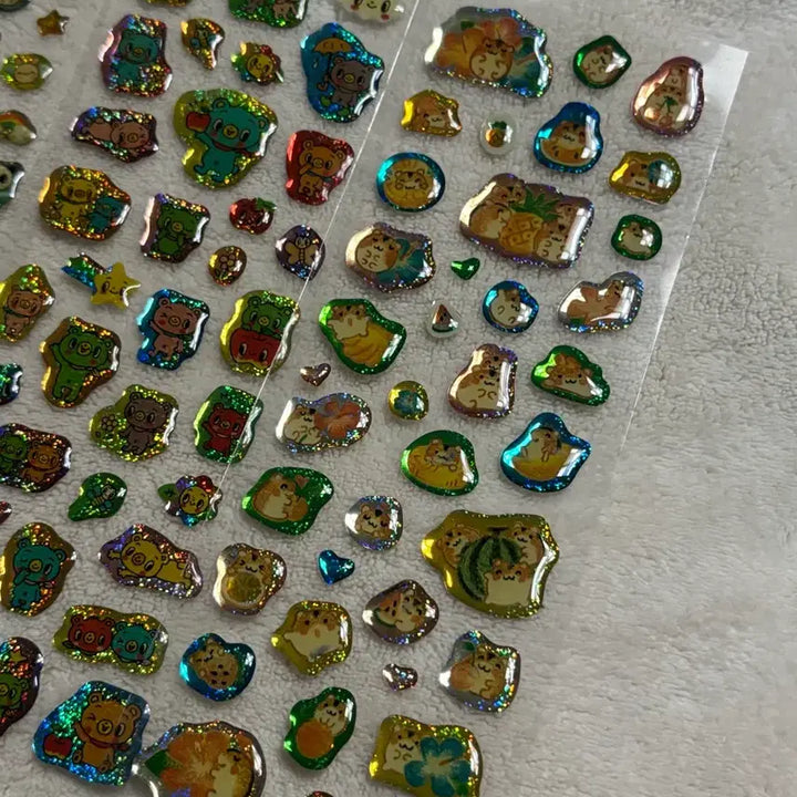 [BUNJANG] Japanese Retro Holographic Stickers / 일본 고전 홀로그램 스티커