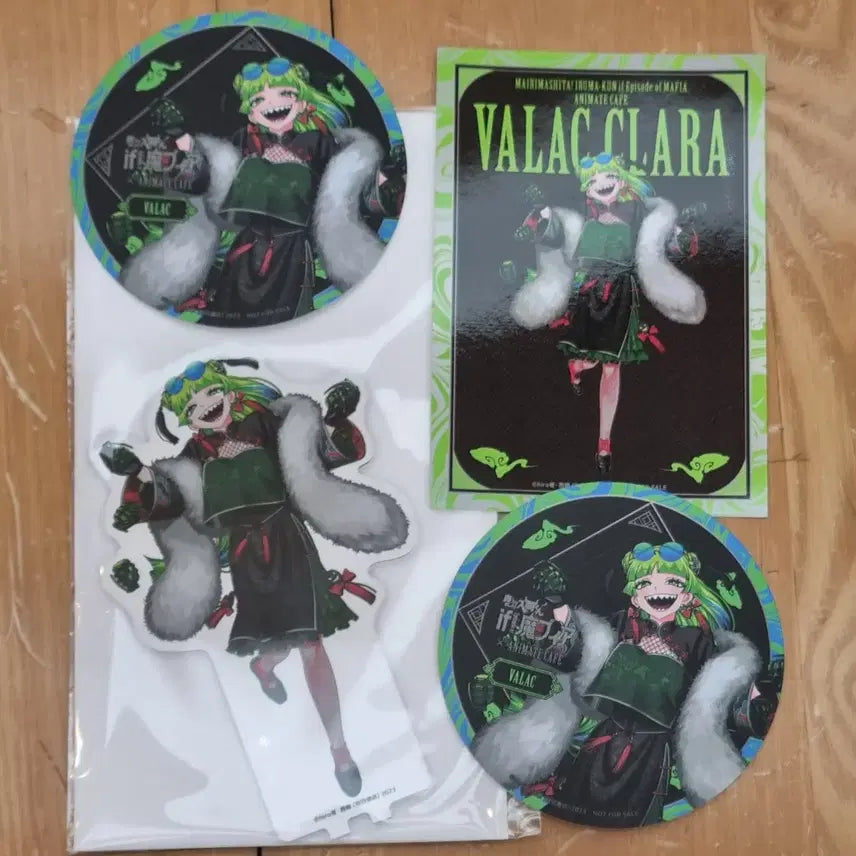 [BUNJANG] The Devil Judge Anime Cafe Clara Acrylic Stand &amp; Coaster Postcard Bonus Set / 악입문 마피아 애니메이트 콜라보카페 클라라 아크릴스탠드 코스터 엽서 특전