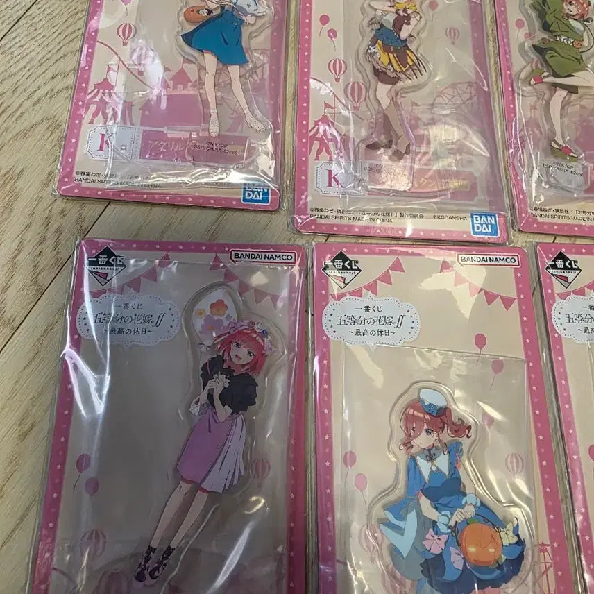 [BUNJANG] The Quintessential Quintuplets Ichiban Kuji Acrylic Stand Set / 제일복권 오등분의 신부 아크릴 8종 일괄판매