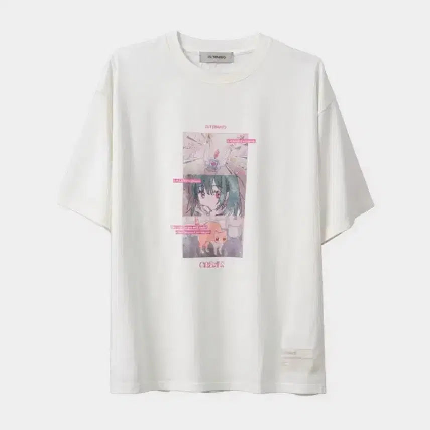 [BUNJANG] Zutto Mayo Zombie Tour Cream Nira T-shirt L / 즛토마요 좀비투어 굿즈 크림니라 티셔츠 L 판매