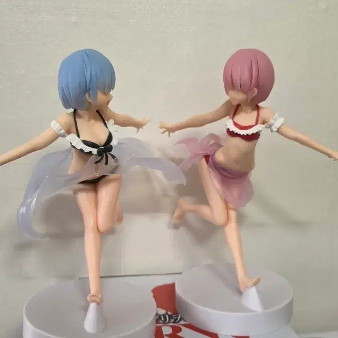 [BUNJANG] Re:Zero Rem &amp; Ram Celestial Vivi Swimsuit Figure Set / 리제로 렘 람 Celestial Vivi 수영복 피규어