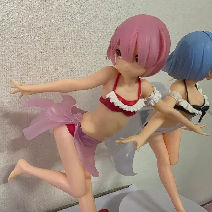 [BUNJANG] Re:Zero Rem &amp; Ram Celestial Vivi Swimsuit Figure Set / 리제로 렘 람 Celestial Vivi 수영복 피규어
