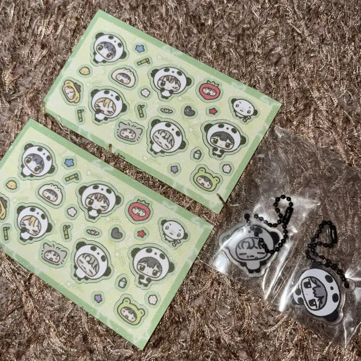 [BUNJANG] PLAVE PBAO Sticker + Keyring Set (Eunho, Hamin) Unsealed / 플레이브 구우님 플바오 스티커+키링 은호 하민 미개봉
