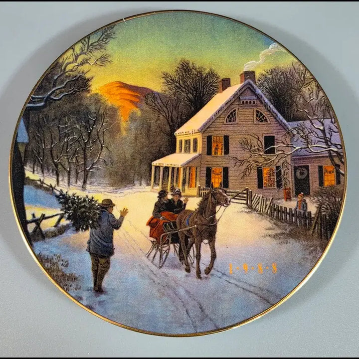 [BUNJANG] Avon Christmas Commemorative Plate / 세계적인 명품 브랜드 [에이본]  크리스마스 기념접시