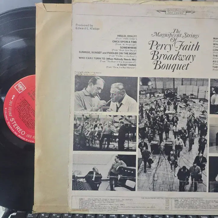 [BUNJANG] Percy Faith Broadway Bouquet LP Vinyl Record / Percy Faith_Broadway Bouquet_LP USA