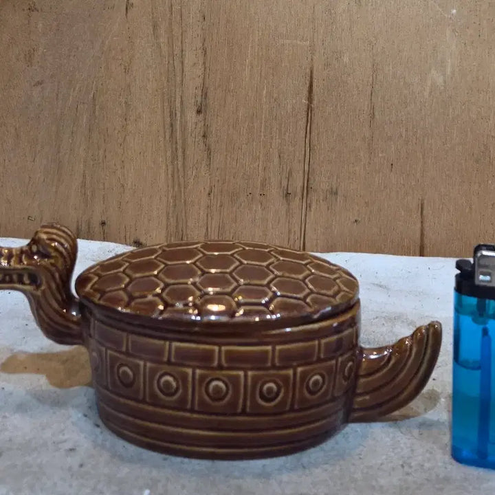 [BUNJANG] Turtle-Shaped Ceramic Box / 연대좋은 거북형상 도자기 합