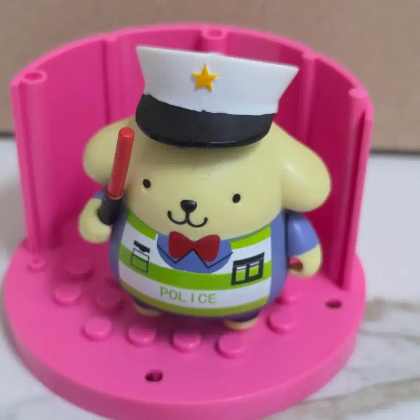 [BUNJANG] Pompompurin Pompou Lego Block Figure Blind Box (Police) / 폼폼푸린 폼푸 레고 블럭 피규어 블라인드 박스 경찰