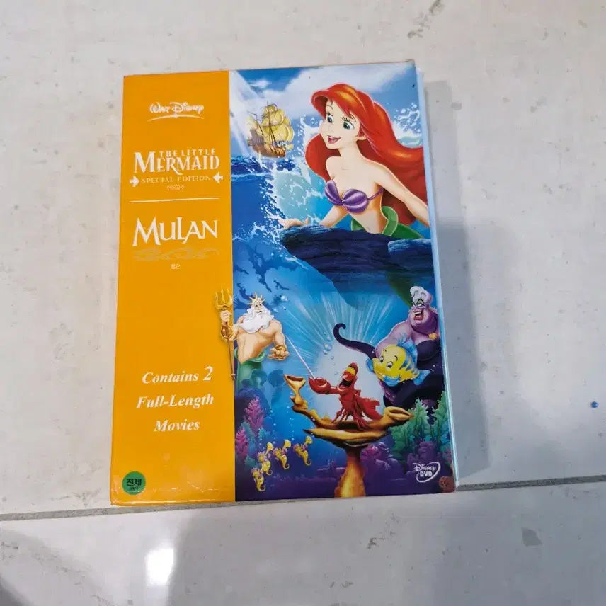 [BUNJANG] Disney Mulan &amp; The Little Mermaid DVD Special Edition Set / 정품 디즈니 뮬란 인어공주 DVD 스페셜 에디션