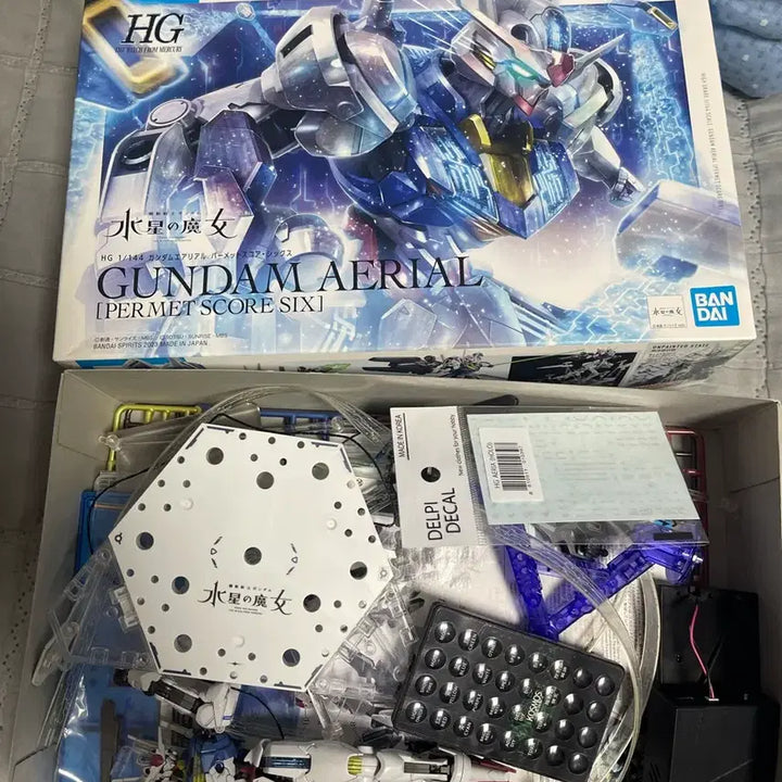 [BUNJANG] HG Gundam Aerial Permet Score 6 + Cosmos LED Model Kit / Hg 건담 에어리얼 퍼멧스코어 6 + 코스모스 led