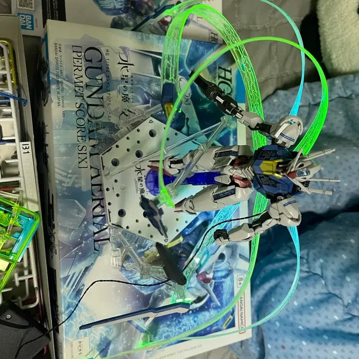 [BUNJANG] HG Gundam Aerial Permet Score 6 + Cosmos LED Model Kit / Hg 건담 에어리얼 퍼멧스코어 6 + 코스모스 led