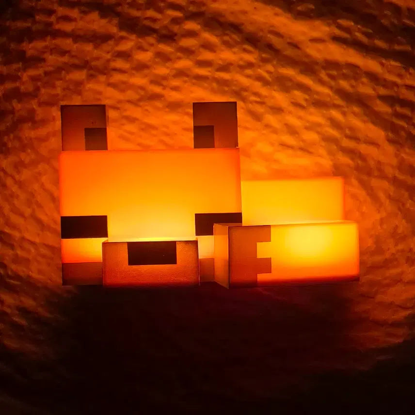 [BUNJANG] Mark Minecraft Fox LED Mood Lamp / 마크 마인크래프트 여우 LED조명 방꾸 무드등