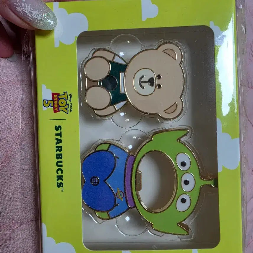 [BUNJANG] Starbucks Toy Story Alien Bear Magnet Set / 스타벅스 토이스토리 알린 곰돌이 마그넷 세트