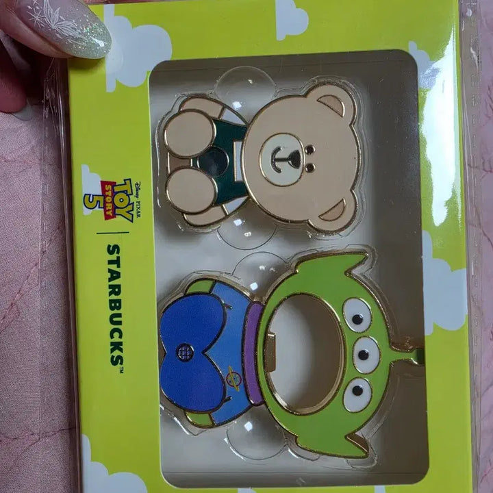 [BUNJANG] Starbucks Toy Story Alien Bear Magnet Set / 스타벅스 토이스토리 알린 곰돌이 마그넷 세트