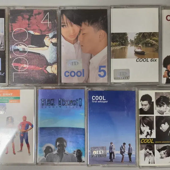 [BUNJANG] Cool Cassette Tape Collection (9 pcs) / [개봉/카세트 테이프] 쿨 카세트 테이프 모음 9개