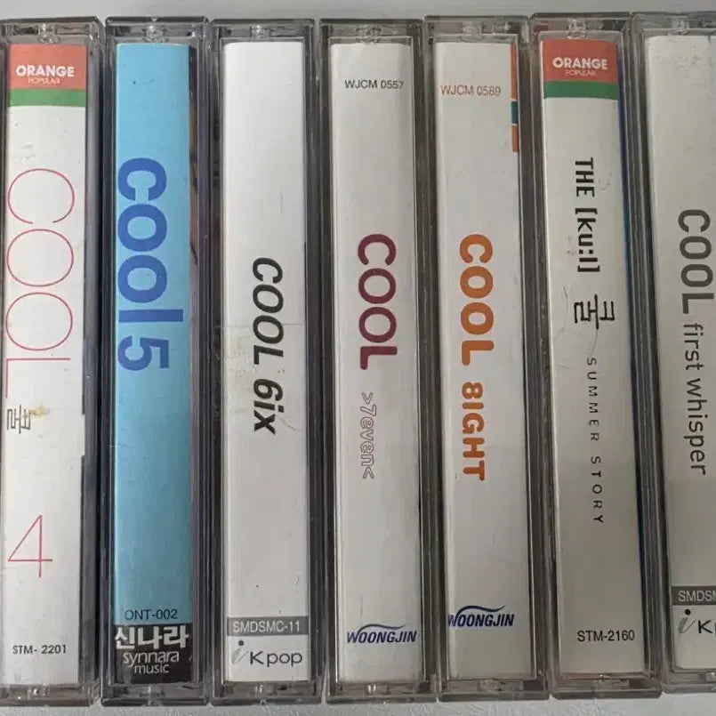 [BUNJANG] Cool Cassette Tape Collection (9 pcs) / [개봉/카세트 테이프] 쿨 카세트 테이프 모음 9개