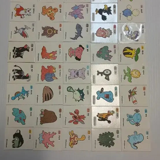 [BUNJANG] Pokemon Stickerset Gen 2 (3-Digit) / 포캣몬띠부씰 2세대 3자리 팔아요