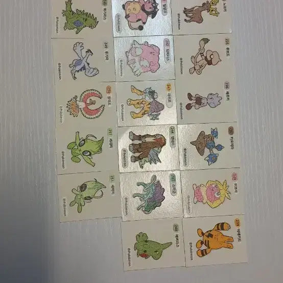 [BUNJANG] Pokemon Stickerset Gen 2 (3-Digit) / 포캣몬띠부씰 2세대 3자리 팔아요