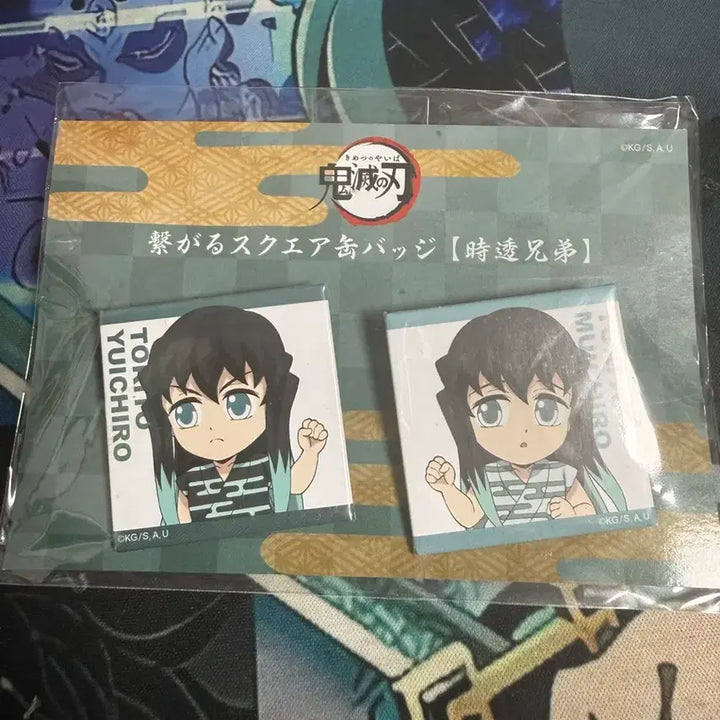 [BUNJANG] Demon Slayer Muichiro Tokito Pin Badge Set / 귀멸의칼날 무이치로 뱃지 세트