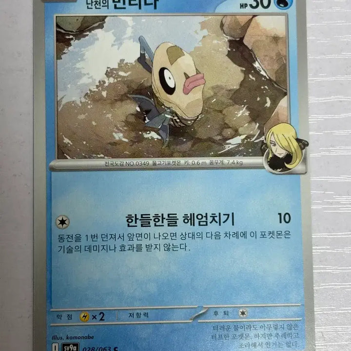 [BUNJANG] Pokémon Card Nanciah / [귀여운 포켓몬카드] 난천의 빈티나
